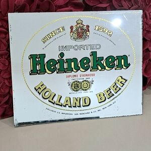 Vintage Heineken Holland Beer Wall Mirror Bar Room- Unframed